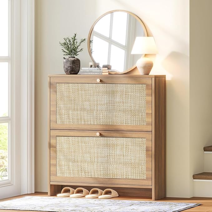 Nicetree Shoe Storage Cabinet for Entryway, Slim Shoe Rack by Nicetree