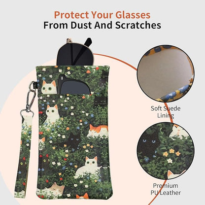 Double Eyeglass Case Soft Dual Glasses Case - Image 5