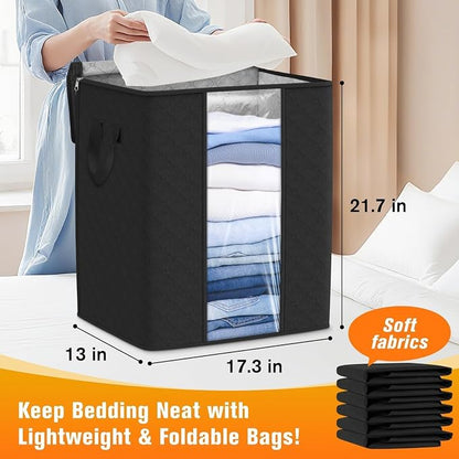 SpaceTrove Clothes Storage Bags, 80L Large Capacity Containers - Image 2