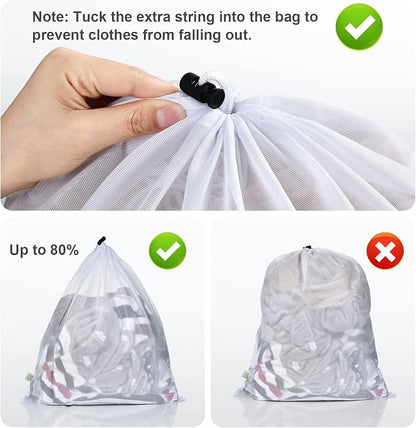 OTraki 2 Pack Mesh Laundry Bag 20x24 Inch Heavy Duty Laundry Fine Mesh Bags - Image 8