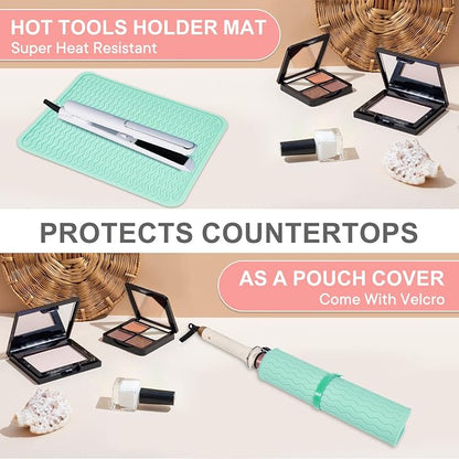 Oversize Silicone Heat Resistant Mat, Portable Travel Mat Cover - Image 6