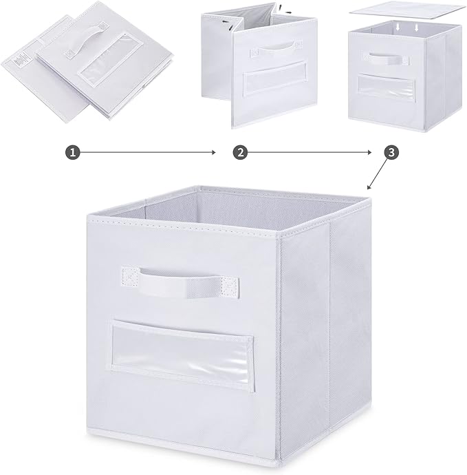 Fabric storage cubes 11 Inch Cube Storage Bin, cube storage - Image 4