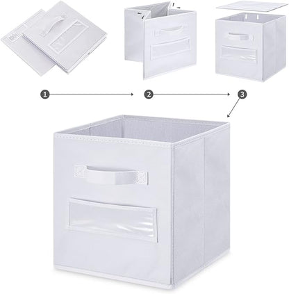 Fabric storage cubes 11 Inch Cube Storage Bin, cube storage - Image 4