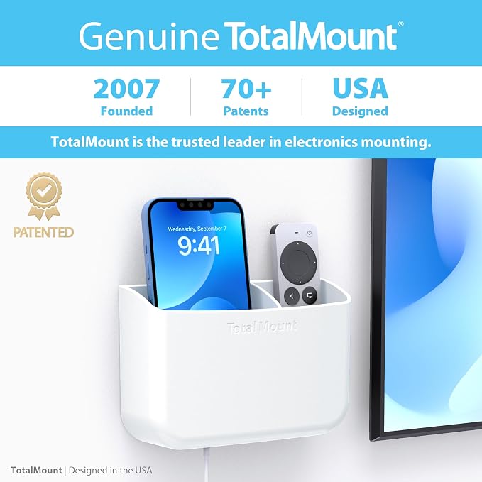TotalMount Hole-Free Remote Holder – Eliminates Need to Drill Holes in Your Wall - Image 5