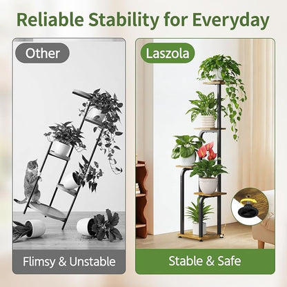 LASZOLA 5 Tiered Plant Stand Tall - Image 5