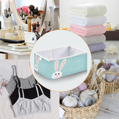 Blue Easter Rabbit Closet Organizers Storage Cubes Storage Bins Shelf Baskets - Image 5