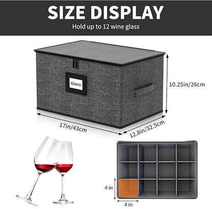 2-Pack Wine Glass Storage Box - Image 2