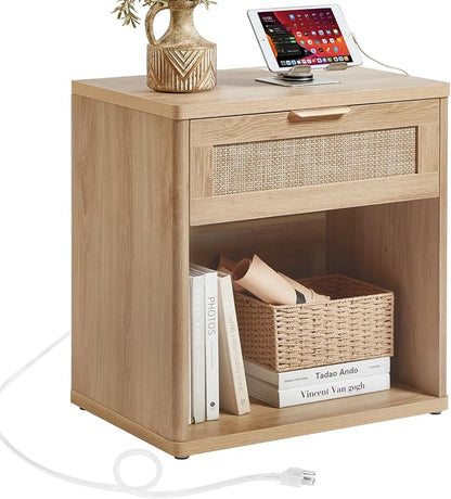 LEYAOYAO Rattan Nightstand by LEYAOYAO-Findtheshiningpointofyourideallife%EF%BC%81