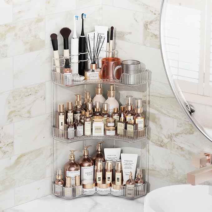 3-Tier Corner Bathroom Counter Organizer - Image 5
