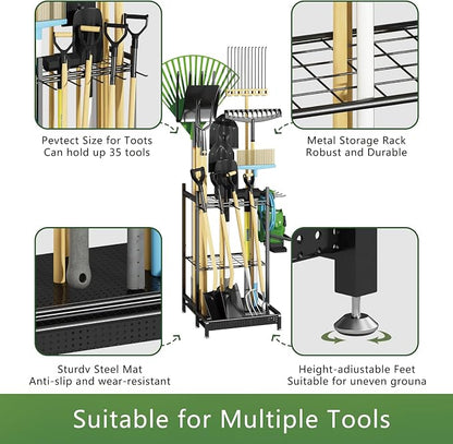 Garden Tool Organizer for Garage, Utility Storage Racks - Image 3
