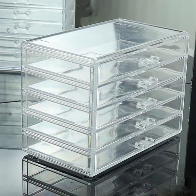 Space Saving Acrylic Cosmetic Storage Drawers Multi Drawers Acrylic Organizer - Image 4