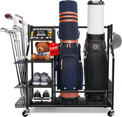 Golf Bag Storage Garage Organizer, Golf Bag Storage Stand and Other Golfing by Unknown