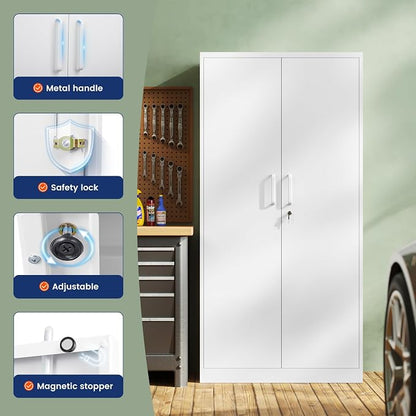Yizosh Metal Garage Storage Cabinet - Image 4