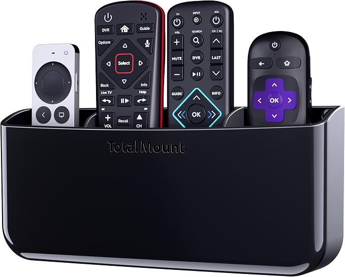 TotalMount Hole-Free Remote Holder – Eliminates Need to Drill Holes in Your Wall by TotalMount