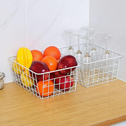 11" Upright Freezer Storage Baskets, Bathroom Organizing - Image 5