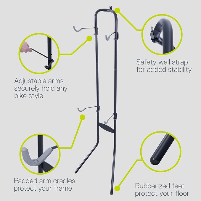 Delta Cycle Michelangelo 2 Bike Storage Rack Black - Image 3