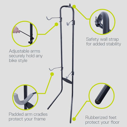 Delta Cycle Michelangelo 2 Bike Storage Rack Black - Image 3