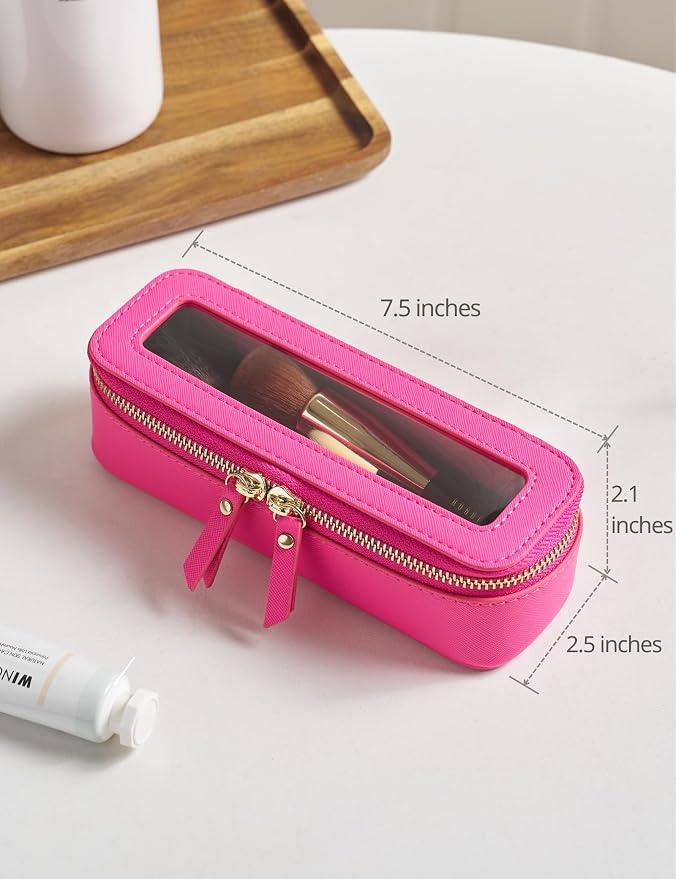 Popvibe Clear Makeup Bag Travel Cosmetic Case Transparent Toiletry Bag - Image 5