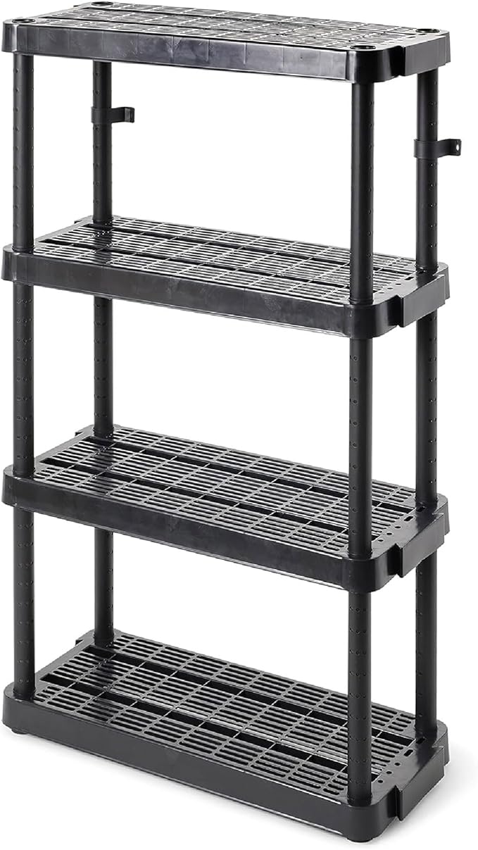Gracious Living 4-Tier Medium-Duty Home and Garage Storage Organizer Shelves by GraciousLiving