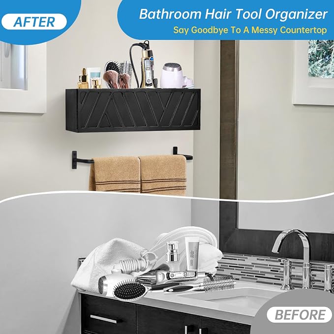 Hair Tool Organizer Wall Mounted - Image 6