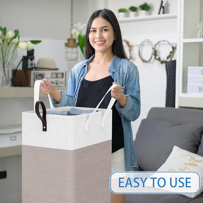 HomeHacks Laundry Basket with Wheels, Rolling Laundry Hamper, Collapsible & - Image 5