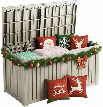 210 Gallon Outdoor Storage Bench Waterproof by Unknown