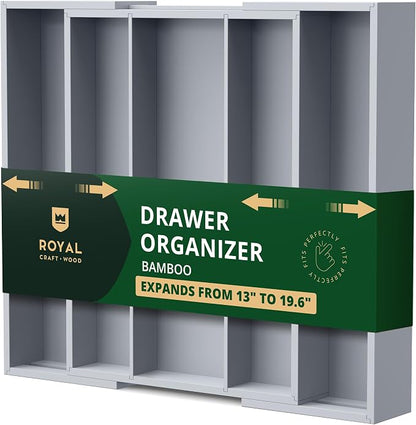 ROYAL CRAFT WOOD Luxury Bamboo Kitchen Drawer Organizer by ROYALCRAFTWOOD