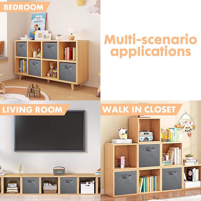 ShellKingdom Storage Bins, Foldable Fabric Storage Cubes And Cloth Organizer - Image 6