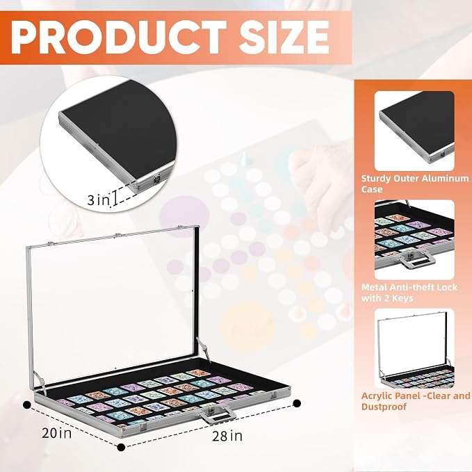 Portable Trade Show Display Case, Large Table Top Sports Card Display Case - Image 2
