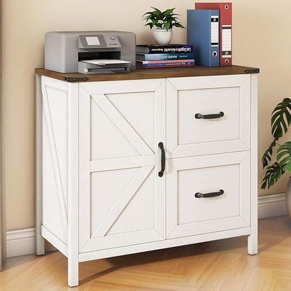 2 Drawers Farmhouse File Cabinet by Halitaa