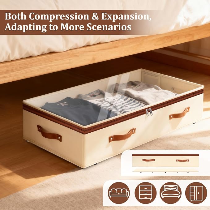 Dolicer 2 Pack Under Bed Storage - Image 9