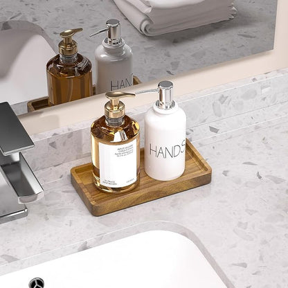 WEENSON Small Acacia Wood Bathroom Vanity Tray - Image 2