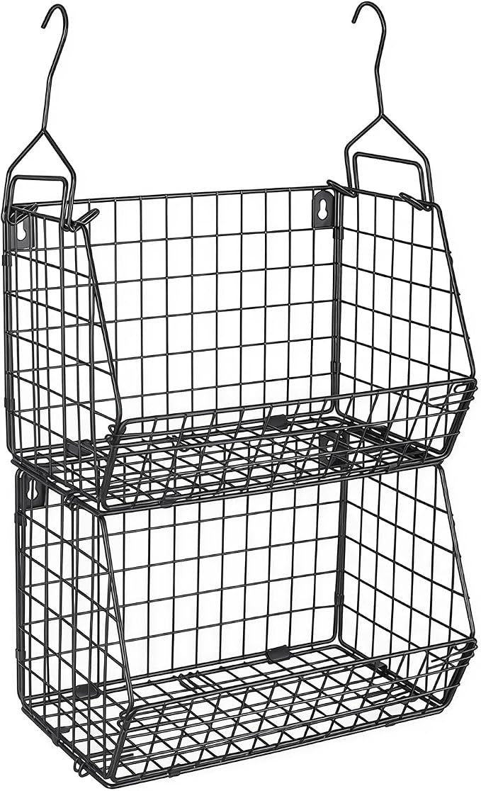 2-Tier Dog Storage Organizer, Metal Hanging Closet Organizer by Unknown