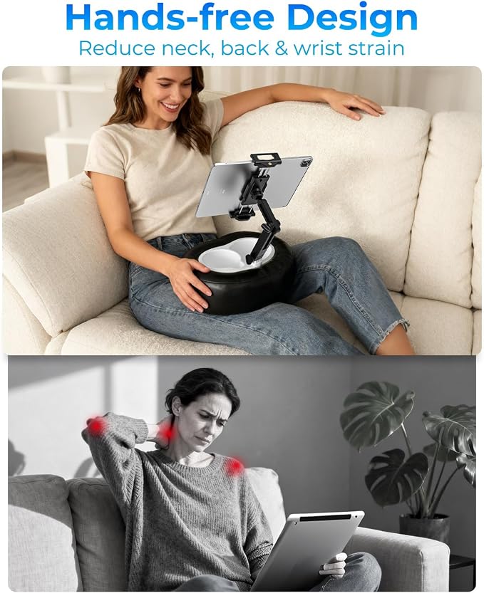 Tablet Pillow Stand with Storage Liner - Image 4