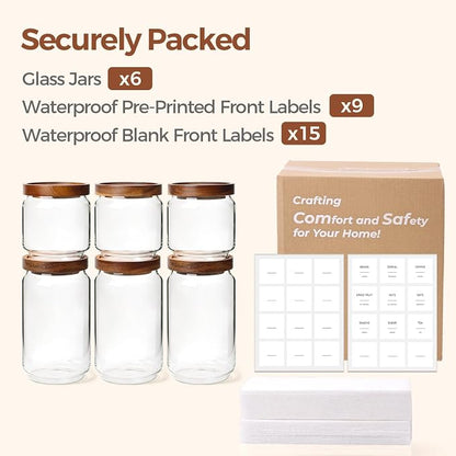 ComSaf 6PCS Glass Pantry Storage Container - Image 8