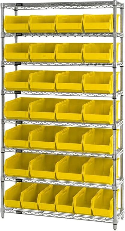Quantum Storage QUS238 Heavy-Duty Stackable Plastic Storage Bins - Image 5