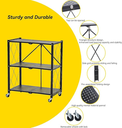 BRIAN & DANY 3-Tier Foldable Storage Shelves - Image 4