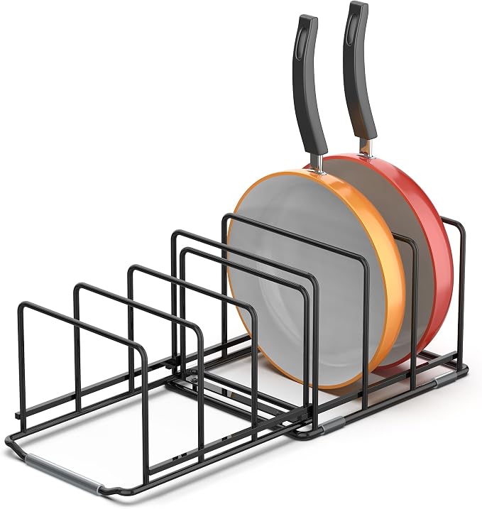 Adjustable 2.2in Pan Organizer Rack by VAEKUCEAN