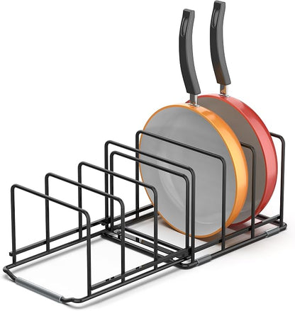 Adjustable 2.2in Pan Organizer Rack by VAEKUCEAN