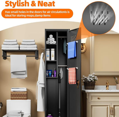 Aobabo 72" H Garage Storage Cabinet - Image 5