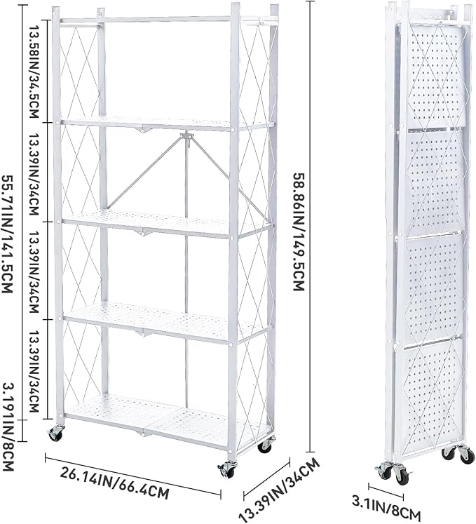 BRIAN & DANY 5-Tier Foldable Storage Shelves - Image 3