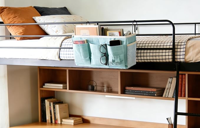 Bedside Caddy, Bedside Hanging Storage Organizer forBunk and Hospital Beds - Image 3
