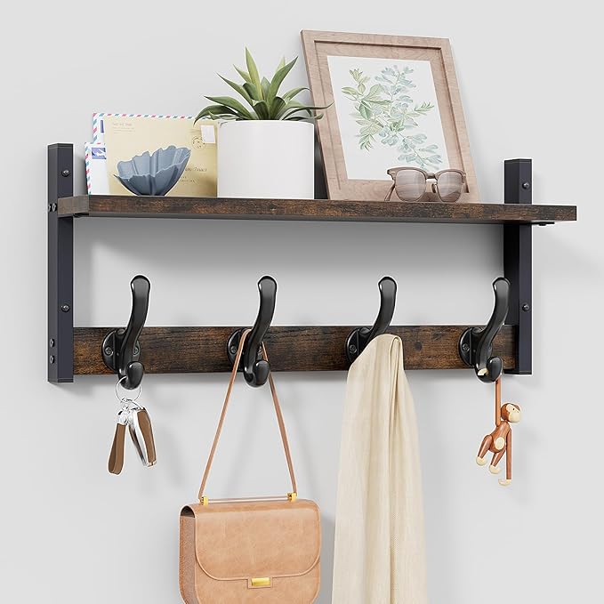 Tatub 20" Rustic Coat Rack Wall Mount by Tatub