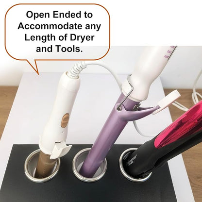 Hair Styling Station with Curling Hot Iron, Organizer Holder - Image 5