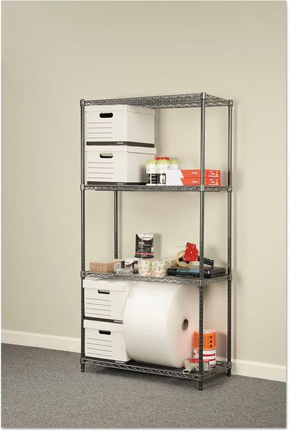 Alera Wire Shelving Starter Kit, Four-Shelf, 36w x 18d x 72h - Image 2