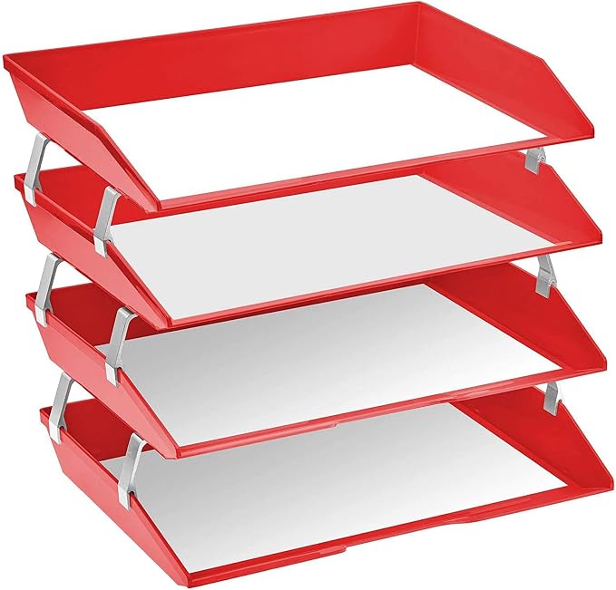 Acrimet Facility 4 Tier Letter Tray, Side Load, Letter Size/A4, Desktop File - Image 2