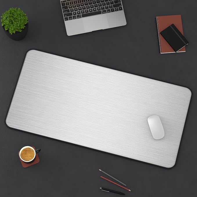 Brushed Metal Texture Desk Mat - Image 3