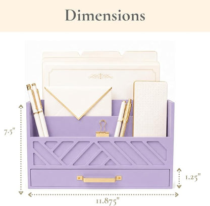 BLU MONACO | Wooden Mail Organizer Countertop - Image 2