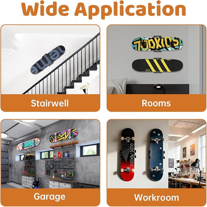 360° Rotating Skateboard Deck Wall Mount - Image 6