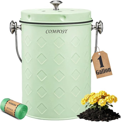 AOSION Countertop Compost Bin Kitchen, Odorless Indoor Compost Bin by AOSIONUSA